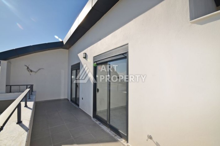 Квартира с видом на море, дуплекс 2+1, 98 м2, в 800 метрах от моря в Авсаларе - Ракурс 7