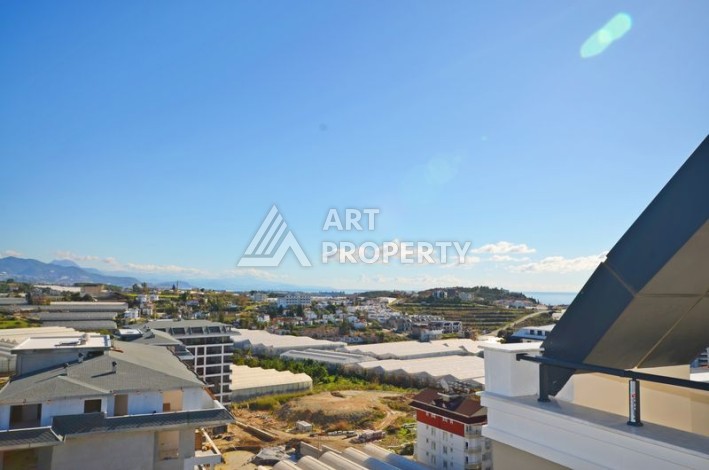 Квартира с видом на море, дуплекс 2+1, 98 м2, в 800 метрах от моря в Авсаларе - Ракурс 8