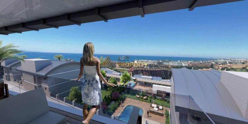 Шикарный новый проект с видом на море в районе Конаклы, 55-220 м2 - Ракурс 9