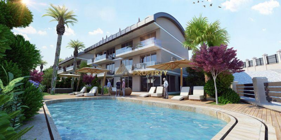 Шикарный новый проект с видом на море в районе Конаклы, 55-220 м2 - Ракурс 12