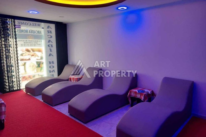 Квартира 1+1 , 58 м2, в центре Авсалара, в комплексе с отельной инфраструктурой - Ракурс 8