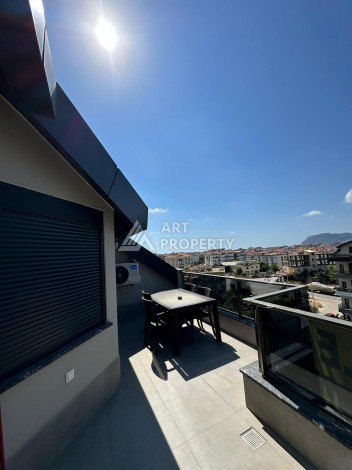 Меблированный дуплекс 3+1 с видом на крепость и горы, 150 кв.м. Оба, Алания. - Ракурс 11