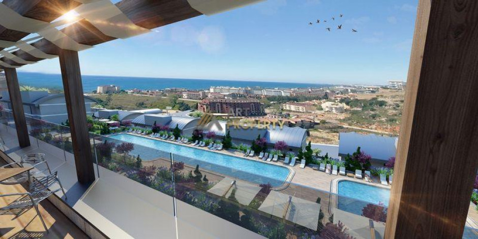 Шикарный новый проект с видом на море в районе Конаклы, 55-220 м2 - Ракурс 19