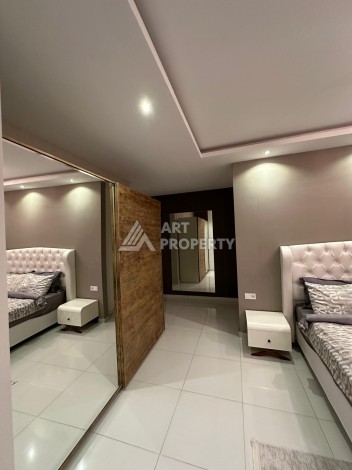 Меблированный дуплекс 3+1 с видом на крепость и горы, 150 кв.м. Оба, Алания. - Ракурс 17