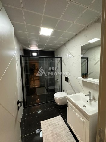 Меблированный дуплекс 3+1 с видом на крепость и горы, 150 кв.м. Оба, Алания. - Ракурс 18