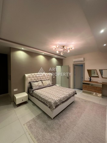 Меблированный дуплекс 3+1 с видом на крепость и горы, 150 кв.м. Оба, Алания. - Ракурс 21