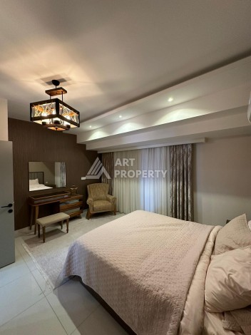 Меблированный дуплекс 3+1 с видом на крепость и горы, 150 кв.м. Оба, Алания. - Ракурс 25