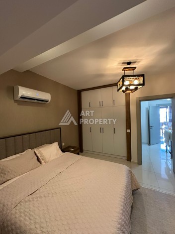 Меблированный дуплекс 3+1 с видом на крепость и горы, 150 кв.м. Оба, Алания. - Ракурс 26