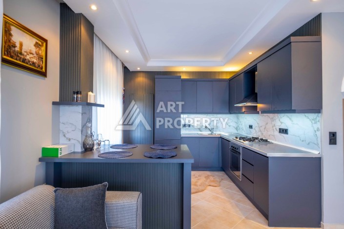 Вилла 2+1 с видом на море в резиденции 5 звезд в Каргыджаке, 130 кв.м. - Ракурс 15