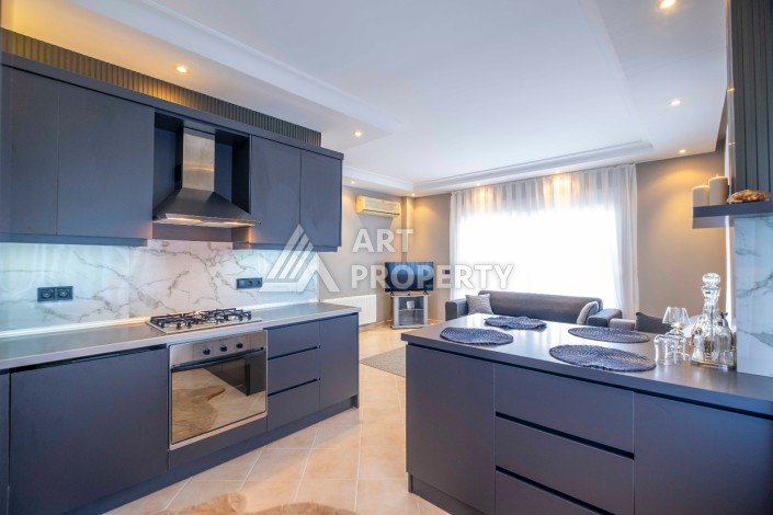 Вилла 2+1 с видом на море в резиденции 5 звезд в Каргыджаке, 130 кв.м. - Ракурс 16