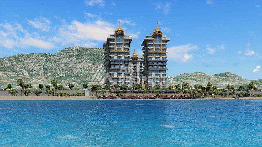 Квартира 2+1 с панорамой на море в Махмутларе, 90 кв.м - Ракурс 18