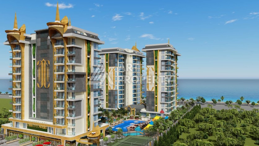 Квартира 2+1 с панорамой на море в Махмутларе, 90 кв.м - Ракурс 19