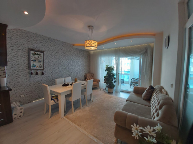 Трехкомнатная меблированная квартира в комплексе люкс класса, Махмутлар, Алания, 110 м2 - Ракурс 20