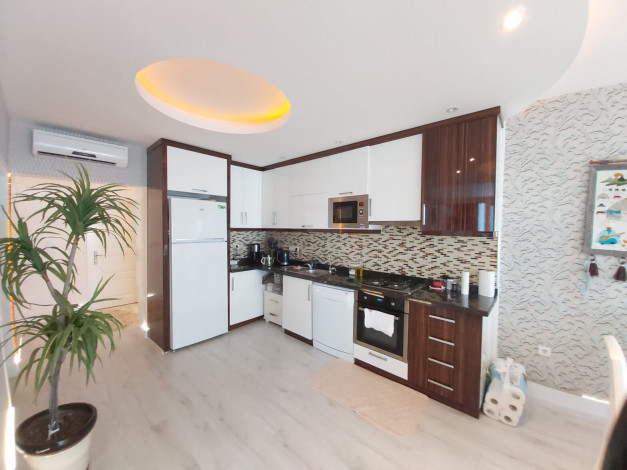 Трехкомнатная меблированная квартира в комплексе люкс класса, Махмутлар, Алания, 110 м2 - Ракурс 21