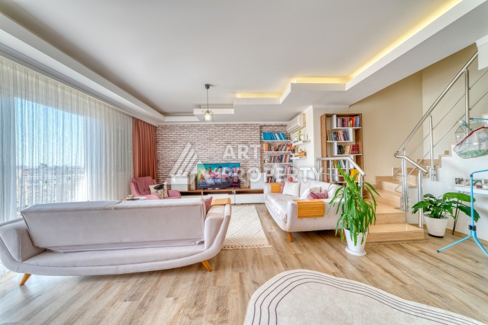 Светлый меблированный дуплекс 3+1 в районе Оба, 190 кв.м. - Ракурс 7