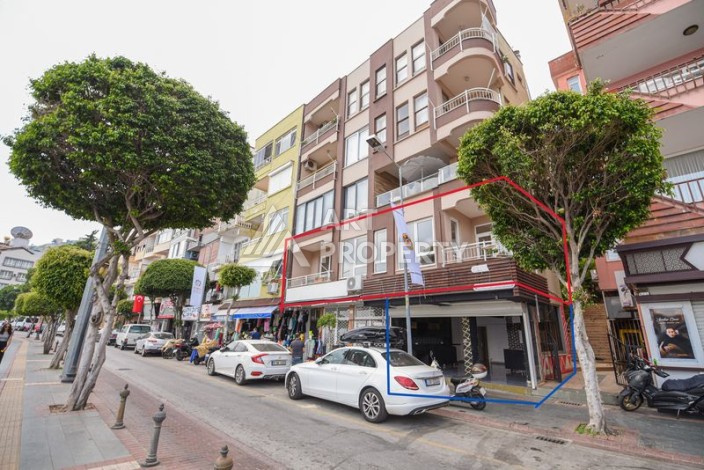 продажа 3+1, 110 м2, плюс коммерческое помещение  53 м2, в центре Алании в 200 м от набережной - Ракурс 3