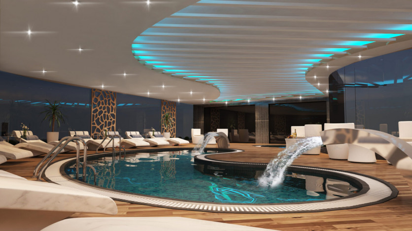 Роскошный проект в Алании, район Оба, в 800 метрах от Средиземного моря - Ракурс 7