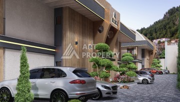 Элегантный проект двухуровневых квартир и вилл с шикарным видом на всю Аланию в районе Тепе - Ракурс 17