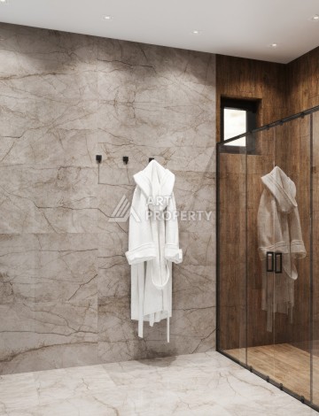 Элегантный проект двухуровневых квартир и вилл с шикарным видом на всю Аланию в районе Тепе - Ракурс 18