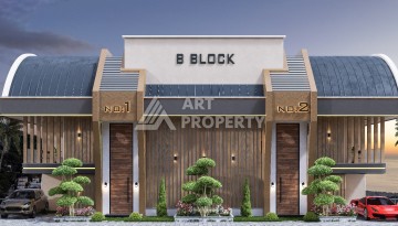 Элегантный проект двухуровневых квартир и вилл с шикарным видом на всю Аланию в районе Тепе - Ракурс 34