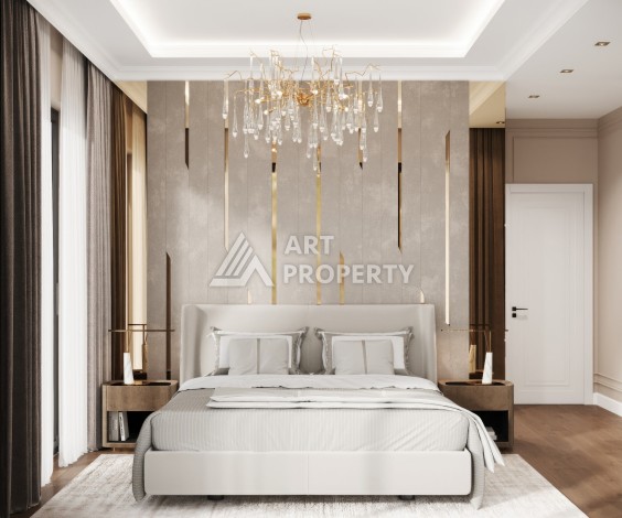 Элегантный проект двухуровневых квартир и вилл с шикарным видом на всю Аланию в районе Тепе - Ракурс 36