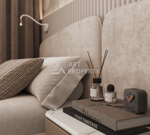 Элегантный проект двухуровневых квартир и вилл с шикарным видом на всю Аланию в районе Тепе - Ракурс 45