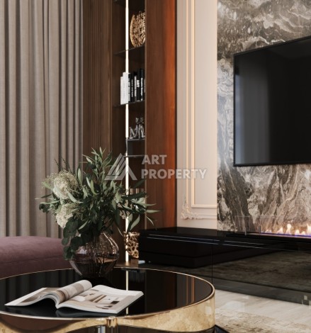 Элегантный проект двухуровневых квартир и вилл с шикарным видом на всю Аланию в районе Тепе - Ракурс 46