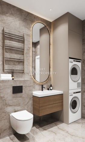 Элегантный проект двухуровневых квартир и вилл с шикарным видом на всю Аланию в районе Тепе - Ракурс 50