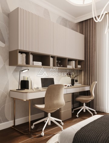 Элегантный проект двухуровневых квартир и вилл с шикарным видом на всю Аланию в районе Тепе - Ракурс 52