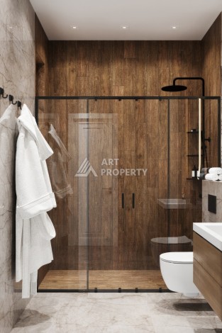 Элегантный проект двухуровневых квартир и вилл с шикарным видом на всю Аланию в районе Тепе - Ракурс 54