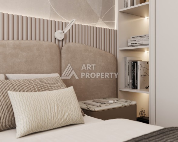 Элегантный проект двухуровневых квартир и вилл с шикарным видом на всю Аланию в районе Тепе - Ракурс 59