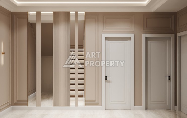 Элегантный проект двухуровневых квартир и вилл с шикарным видом на всю Аланию в районе Тепе - Ракурс 60