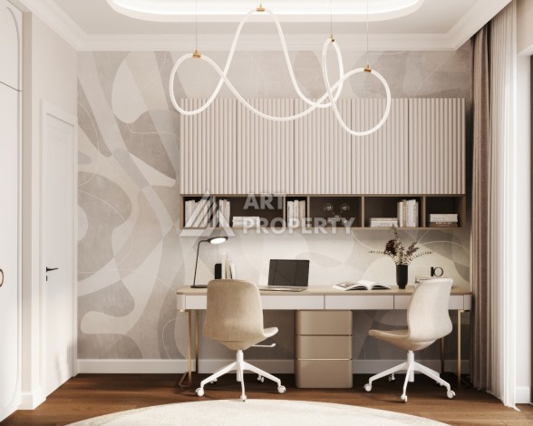 Элегантный проект двухуровневых квартир и вилл с шикарным видом на всю Аланию в районе Тепе - Ракурс 61