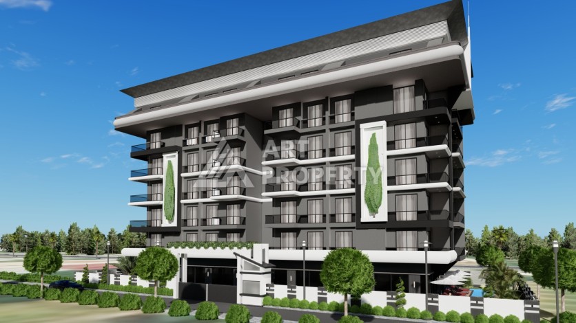 Бутик комплекс с квартирами различных планировок от 50 до 118 кв.м. в районе Махмутлар - Ракурс 1