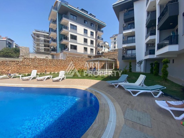 Квартира 1+1 с большой площадью 60 кв.м в открытом районе для внж Оба Алания - Ракурс 2