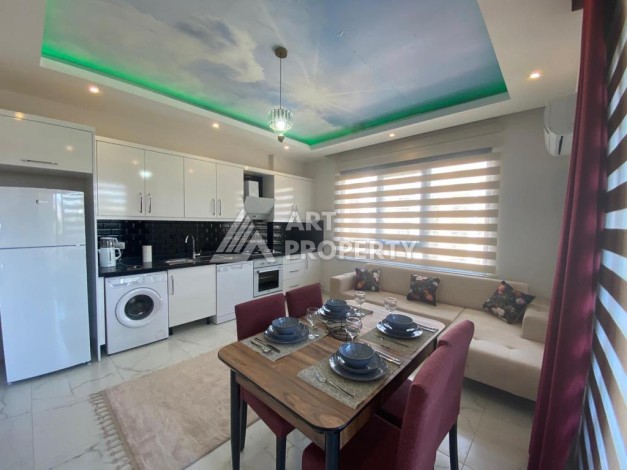 Квартира 1+1 с большой площадью 60 кв.м в открытом районе для внж Оба Алания - Ракурс 22