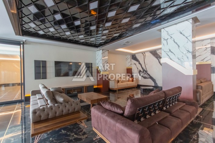 Квартира 1+1 в премиум комплексе в Махмутларе, 70 кв.м. - Ракурс 29