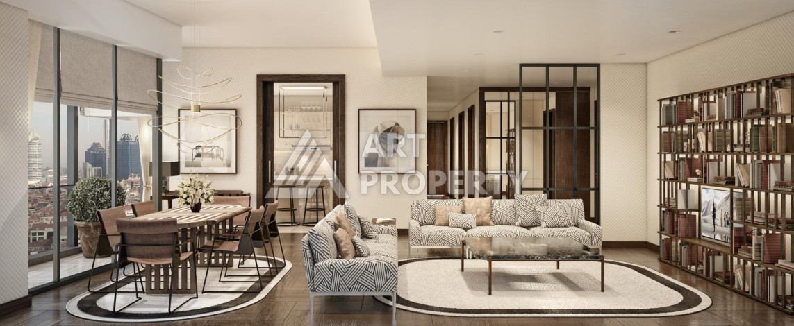 Квартиры с видом на Босфор от 68 до 242 кв.м. Бомонти, Стамбул. - Ракурс 17