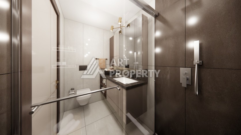 Проект для инвестиций в Зейтинбурну. Квартиры 1+1, 2+1 и 3+1 от 73 кв.м. - Ракурс 16