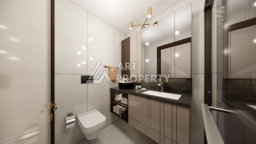 Проект для инвестиций в Зейтинбурну. Квартиры 1+1, 2+1 и 3+1 от 73 кв.м. - Ракурс 17