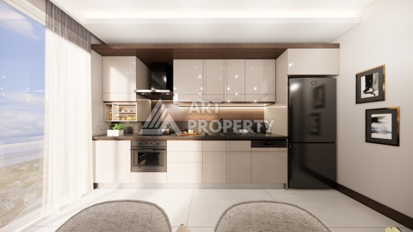 Проект для инвестиций в Зейтинбурну. Квартиры 1+1, 2+1 и 3+1 от 73 кв.м. - Ракурс 31