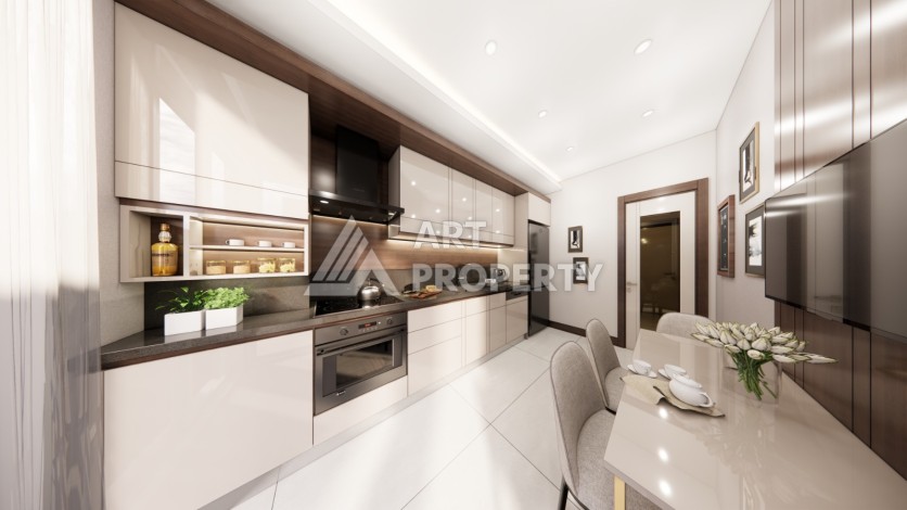 Проект для инвестиций в Зейтинбурну. Квартиры 1+1, 2+1 и 3+1 от 73 кв.м. - Ракурс 32