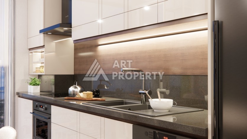 Проект для инвестиций в Зейтинбурну. Квартиры 1+1, 2+1 и 3+1 от 73 кв.м. - Ракурс 35