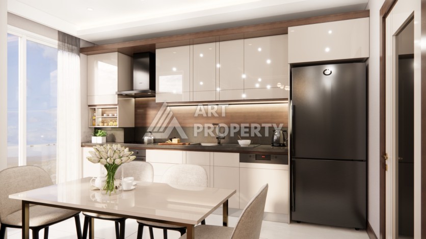 Проект для инвестиций в Зейтинбурну. Квартиры 1+1, 2+1 и 3+1 от 73 кв.м. - Ракурс 36