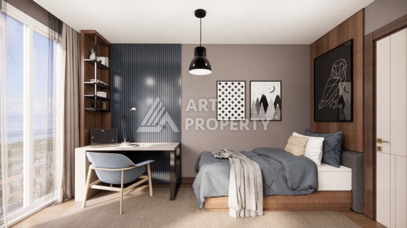 Проект для инвестиций в Зейтинбурну. Квартиры 1+1, 2+1 и 3+1 от 73 кв.м. - Ракурс 52