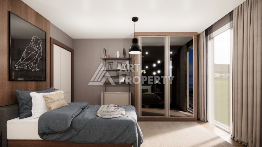 Проект для инвестиций в Зейтинбурну. Квартиры 1+1, 2+1 и 3+1 от 73 кв.м. - Ракурс 54