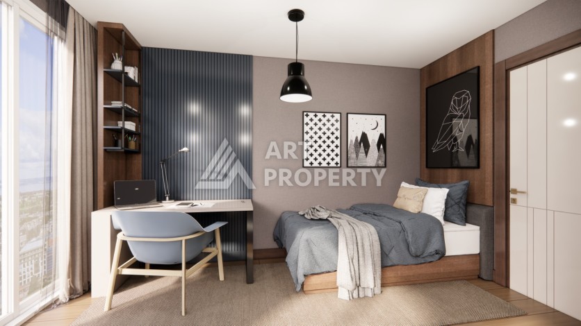 Проект для инвестиций в Зейтинбурну. Квартиры 1+1, 2+1 и 3+1 от 73 кв.м. - Ракурс 55