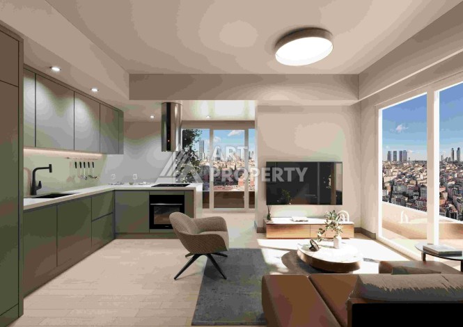 Инвестиционный проект с квартирами 1+1 и 2+1 в сердце Европейской части Стамбула - Ракурс 23