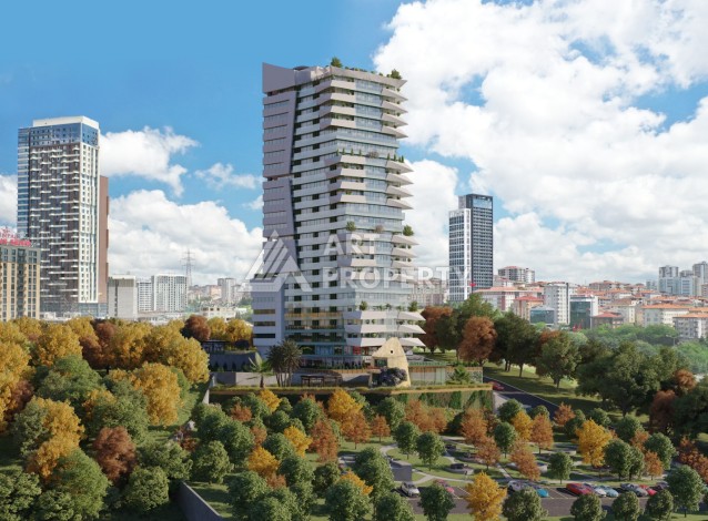 Финансовый центр для выгодных инвестиций. Офисы от 83 до 153 кв.м. Аташехир, Стамбул - Ракурс 3