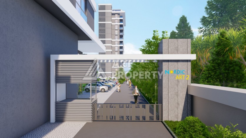 Старт продаж квартир от 57,5 до 187 кв.м. в проекте NORDIC ART 2 на первой береговой линии в Махмутларе. - Ракурс 3